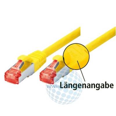Tecline 71515Y Category 6 Ethernet Kabel mit schmalem Knickschutz (15,0 m) gelb von Tecline
