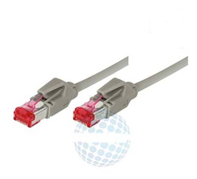 Tecline 71850 Category 6A Ethernet Patchkabel (S/FTP, PiMF, EIA/TIA, Class EA, 50 m) grau von Tecline