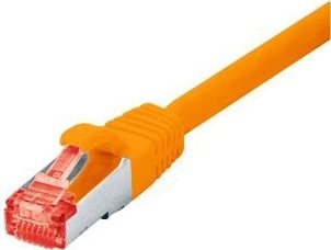 Tecline Fröhlich + Walter - Patch-Kabel - RJ-45 (M) - RJ-45 (M) - 25 m - SSTP-Kabel - CAT 6 - halogenfrei - orange (71525A) von Tecline