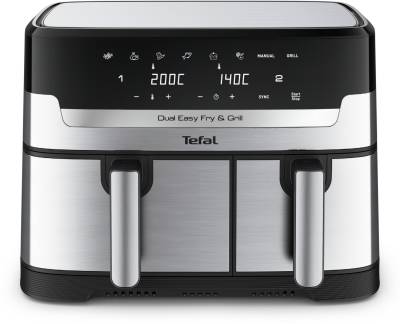 EY905D Dual Easy Fry & Grill Heißluft-Fritteuse edelstahl von Tefal