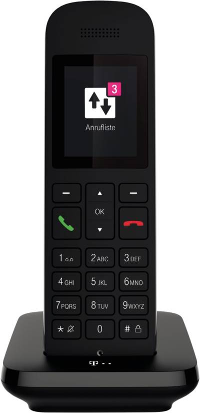 Sinus 12 Schnurlostelefon schwarz von Telekom