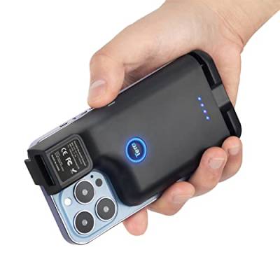 Tera Barcode-Scanner Tragbarer Rückclip Wireless Drahtlos mit Bluetooth 1D 2D QR Barcode-Leser mit Bildscan für Smartphone, Kompatibel mit Android und iOS, Modell 0013 von Tera
