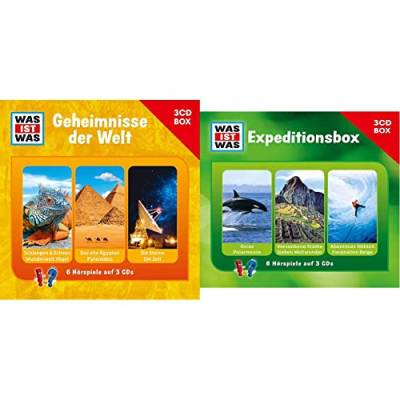 Was Ist Was 3-CD Hörspielbox Vol.3 – Geheimnisse der Welt & Was Ist Was 3-CD Hörspielbox Vol.2 - Expeditionsbox von Tessloff