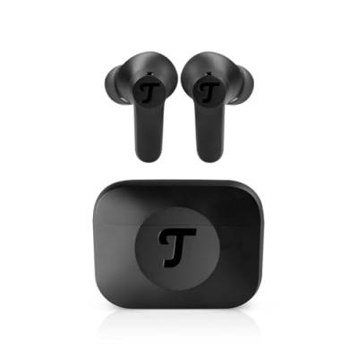 Teufel AIRY TWS 2 - Kabellos In-Ear Bluetooth Kopfhörer True-Wireless mit Active Noise Cancelling, IPX4 Wasserfest, 6 eingebauten Mikrofonen, Lange Akkulaufzeit (42 h), Touch Control - Night Black von Teufel