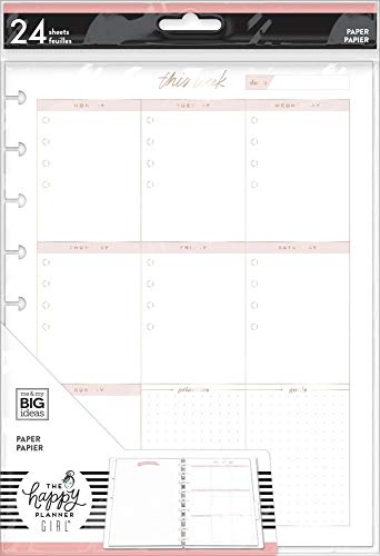 The Happy Planner Planer-Füllpapier, minimalistisch, mehrfarbig, Einheitsgröße von The Happy Planner
