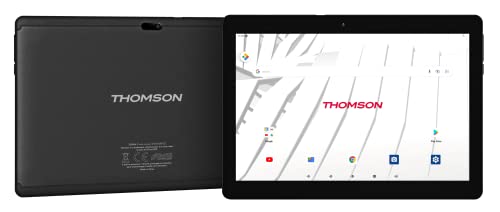 Thomson 10-inch Teo Android 11 Tablet/Quad CORE/A100/ 2GB, W126753151 (/ Quad CORE/A100/ 2GB RAM+32GB ROM/ 800 * 1280 IPS Screen/0.3+2mp camera/4000mAh Battery/Plastic), Schwarz von Thomson