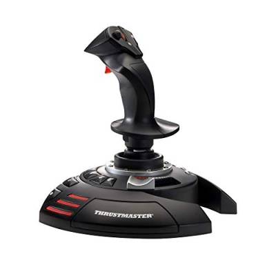 Thrustmaster T.Flight Stick X, Joystick mit Rudersteuerung, umprogrammierbaren Tasten und Achsen, Drehgriff, integriertem Schubhebel, Schnellfeuerauslöser, PC/USB-kompatibel von Thrustmaster