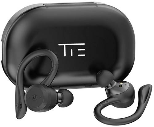 Tie Studio TBE1018 Sport In Ear Kopfhörer Bluetooth® Schwarz Wasserbeständig, Ohrbügel von Tie Studio