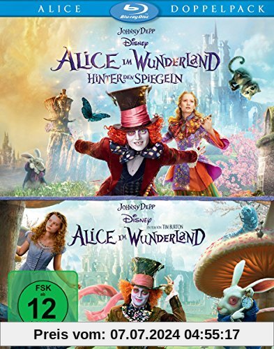 Alice im Wunderland 1+2 [Blu-ray] von Tim Burton