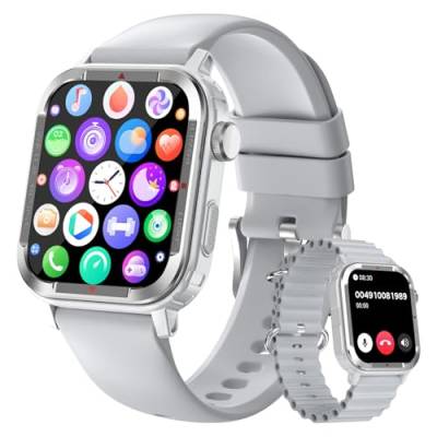 Tipmant Smartwatch mit Bluetooth Anrufe, Fitnessuhr IP68 Wasserdicht Fitness Tracker mit Herzfrequenz, SpO2, 123 Sportmodi, Schrittzähler, Schlafmonitor, Smart Watch für Damen Herren Android und iOS von Tipmant