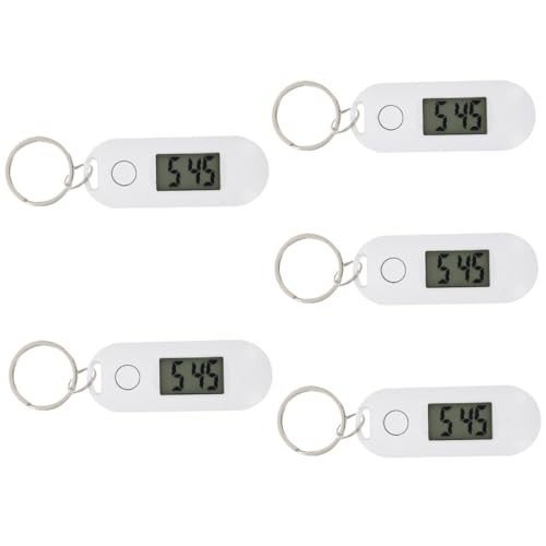 Toddmomy 5St elektronische Schlüsselbunduhr Taschenuhren für Krankenschwestern einfache Taschenuhr Weihnachtssto Rucksack Schlüsselanhänger Taschenuhr Schlüsselanhänger Digitaluhr Pflege von Toddmomy