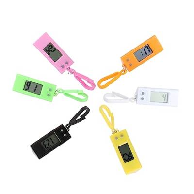 Toddmomy 6St Schlüsselanhänger für elektronische Uhren Schlüsselanhänger Taschenuhr kleine elektronische Uhr Digitaluhr das Geschenk hängende Uhren Schlüsselbunduhr für Kinder männlich Fall von Toddmomy