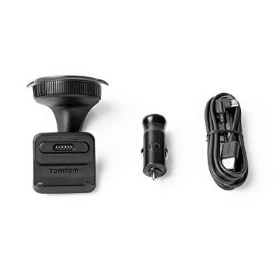 TomTom Click-and-Drive Halterung für die Windschutzscheibe inklusive USB-Autoladegerät und Kabel für ausgewählte 5" und 6" Modelle (Siehe Kompatibilitätsliste unten) von TomTom