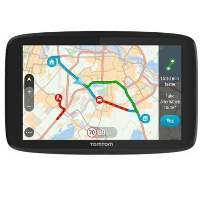 TomTom Navigationsgerät GO 520 (5 Zoll, Stauvermeidung Dank TomTom Traffic, Karten-Updates Welt, Updates über Wi-Fi, Freisprechen) von TomTom