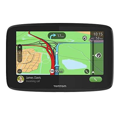 TomTom Navigationsgerät GO Essential (5 Zoll, Stauvermeidung dank TomTom Traffic, Karten-Updates Europa, Freisprechen, Updates über Wi-Fi, TMC), Schwarz von TomTom