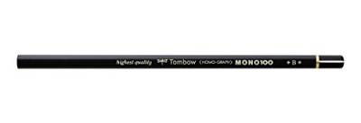 Tombow Bleistift MONO 100 sechseckig, Mine 2 mm, bruchsicher, B pro 1 Stück von Tombow