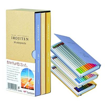 Tombow CI-RTC-30C Künstlerfarbstift Irojiten, Karton-Sammelbox mit 3 Sets, 30 Farben von Tombow