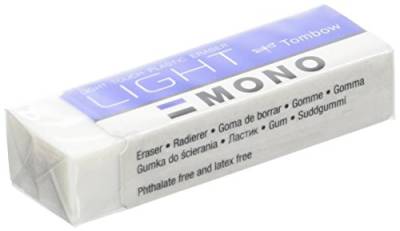 Tombow Mono Light – abwischbare Radierer speziell für Feinwäsche, 40 Stück, 13 g von Tombow