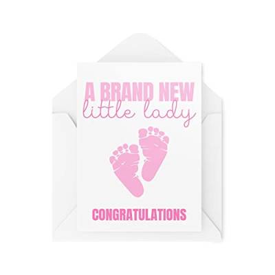 CBH1066 Herzlichen Glückwunschkarte für Neugeborene, Kollege und Büro, Kollege / Freund / Baby von Tongue in Peach