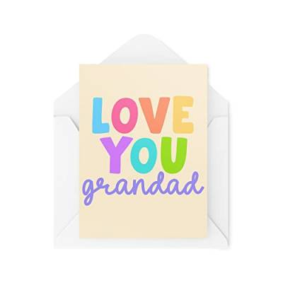 Lustige Grußkarten | Love You Grandad | Geburtstag Vatertag Großvater Opa Thinking Of You Banter Lustiger Witz | CBH1294 von Tongue in Peach