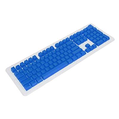 108-Tasten-Tastatur-Tastenkappen, OEM-Höhe DIY Transparente Matte Mechanische Tastenkappe, für Mechanische Tastatur mit 61/87/104 Tasten (Blau) von Topiky