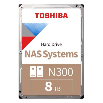 Toshiba N300 8TB 3.5 Zoll SATA (Bulk) Interne NAS Festplatte (CMR) von Toshiba