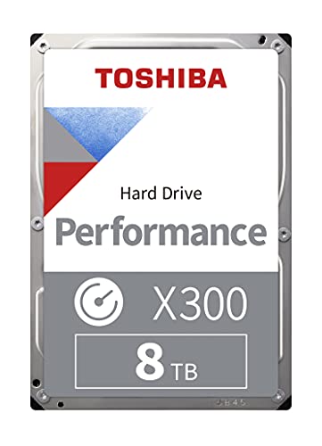 Toshiba X300 8TB High Performance Internal Hard Drive 3.5’’ SATA. 7200rpm, 256mb Buffer, 3 Yr Warranty (HDWR480UZSVA) von Toshiba