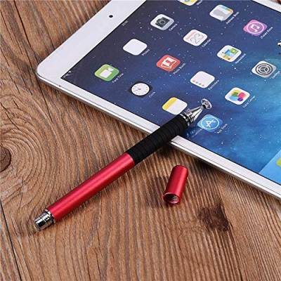 Stylus Pen, Touch Pen Universeller Kapazitiver Touch Screen Metall Stylus Pen Ersatz für Smartphone und Tablets (Rot) von Tosuny