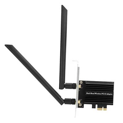 Tosuny PCIe WiFi 6 5.1 AX 3000 Mbit/s Desktop-WLAN-Adapter Dualband-PCI-E-WLAN-Netzwerkadapterkarte für PC von Tosuny
