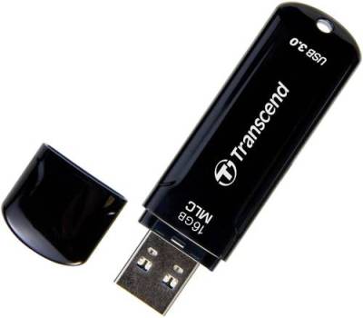Transcend JetFlash™ 750K USB-Stick 16GB Schwarz TS16GJF750K USB 3.2 Gen 1 (USB 3.0) von Transcend