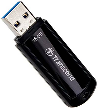 Transcend TS16GJF700 16GB JetFlash 700 USB 3.1 Gen 1 USB Stick, Schwarz von Transcend