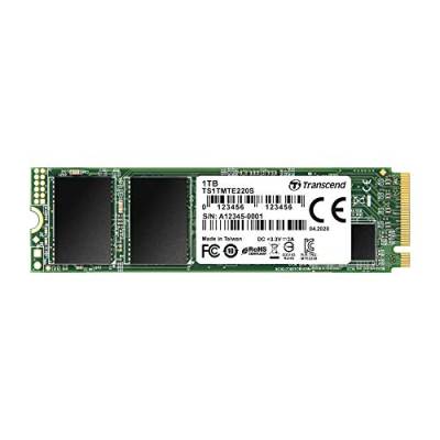 Transcend TS1TMTE220S 1TB M.2 Ultra-Highspeed SSD für High-End-Anwendungen (Gaming, digitale Audio- und Videoproduktionen etc.), schnelle Übertragung bis zu 3.500/2.700 MB/s, PCIe™ Gen3 x4, 2280 von Transcend