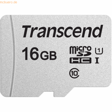 Transcend Transcend microSDHC 16GB Transcend Premium 300S Class 10,UHS von Transcend