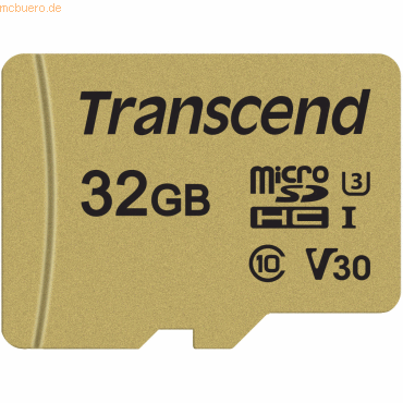 Transcend Transcend microSDHC 32GB Transcend Ultimate 500S Class10, V3 von Transcend