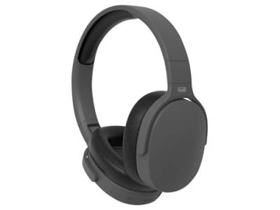 Trevi DJ 12E45 BT DJ-Kopfhörer Hi-Fi Bluetooth mit MP3-Player von Micro SD-Karte, AUX-IN, Direkttaste für Telefongespräche, eingebautes Mikrofon, wiederaufladbarer Akku mit Typ-C, Schwarz von Trevi