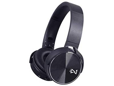 Trevi DJ 12E50 BT Bluetooth-Kopfhörer Wireless Stereo mit eingebautem Mikrofon und Anrufannahme-Taste, mit klappbarem Kopfbügel, kompatibel mit Smartphone und PC, USB, AUX-IN von Trevi