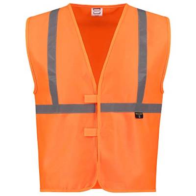 Tricorp 453020 Safety Kinder EN 1150 Warnweste, 100% Polyester, 120g/m², Fluororange, Größe 140 von Tricorp