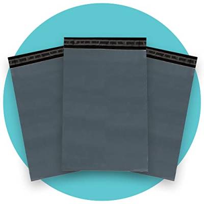triplast 12,5 x 43 cm Kunststoff Versandtaschen Bag – Grau (500 Stück) von Triplast