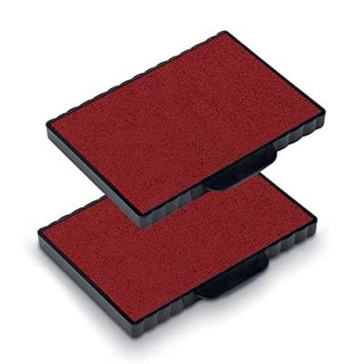 Trodat Ersatzkissen 6/511 für Professional 5211, 54110 und 54510 – Stempelfarbe rot, 2er-Pack von Trodat