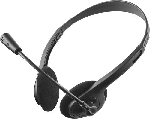 Trust Primo Chat Computer On Ear Headset kabelgebunden Stereo Schwarz Lautstärkeregelung von Trust