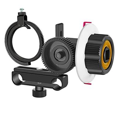 Tsadeer VD-F0 Follow Focus 15 mm Follow Focus Kamera mit Gear Ring Belt für und andere DSLR-Kameras von Tsadeer