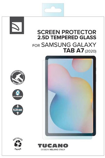 Displayschutzglas für Galaxy Tab A7 10,4" transparent von Tucano