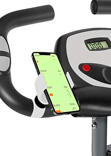 Handyhalterung Heimtrainer Fahrrad Universell gültig für Smartphones mit einem Bildschirm bis zu 7.5 Zoll handyhalterung fahrradtrainer handyhalterung Indoor Cycling Bike Weiß von Turnaroundtech