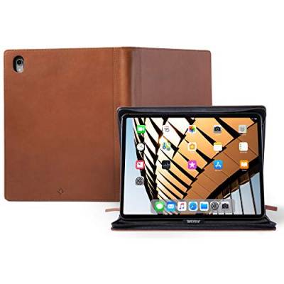 Twelve South Journal for 12.9 - inch iPad Pro (Gen 3), Luxury Leather Protective Case and Easel with Pencil/Document/Keyboard Storage for iPad Pro + Apple Pencil von Twelve South