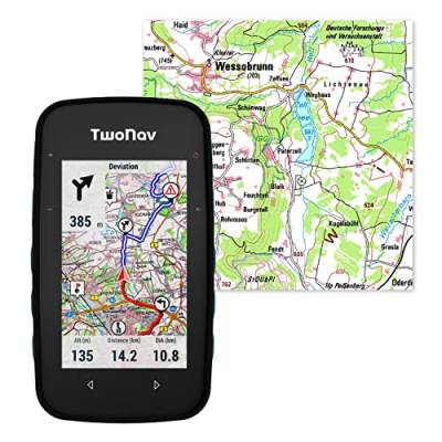 TwoNav Cross Plus, Outdoor GPS mit 3,2-Zoll-Bildschirm für MTB, Fahrrad, Trekking, Wandern oder Navigation mit Karten (Cross Plus + Karte Deutschland Full) von TwoNav