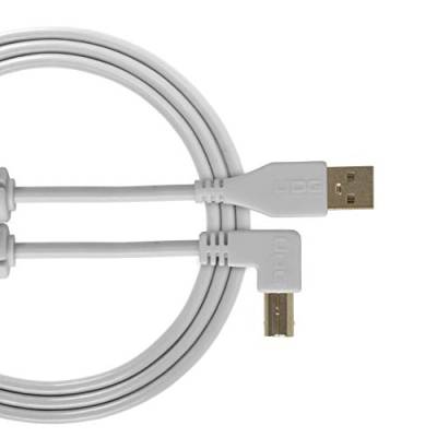 UDG Kabel USB 2.0 (A-B) abgewinkelt, 2 m, Audio optimiert, UDG Ultimate Audiokabel für DJs und Produzenten zur Maximierung ihrer Leistung von UDG