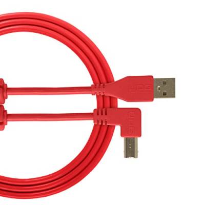 UDG Kabel USB 2.0 (A-B) abgewinkelt, 3 m, Audio optimiert, UDG Ultimate Audiokabel für DJs und Produzenten zur Maximierung ihrer Leistung von UDG