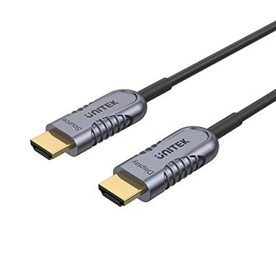 Unitek Glasfaser Kabel 3 M HDMI 2.1 AOC 8K 120Hz (Unterstützung PS5 4K @120Hz) | Unterstützt Technologien: QMS Qucik Media Switching, Dolby TrueHD, QFT, QMS, ALLM, eARC, EDID, DSC von UNITEK