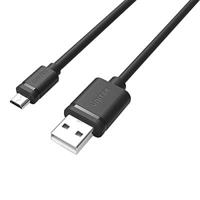 Unitek Kabel USB A auf micro USB/ 3 Meter/schnelles Aufladen und Synchronisation/Quick Charge/ 2,5 A/USB 2.0 480 Mbps/ 100% Kupfer, Schwarz, PVC Ummantelung von UNITEK