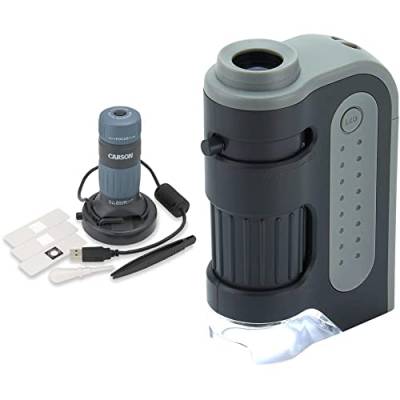 Carson zPix 300 USB-Digitalmikroskop mit Foto- und Videofunktion (MM-940) & Carson MicroBrite Plus 60x-120x LED Taschenmikroskop mit asphärischem Linsensystem (MM-300) von Unbekannt